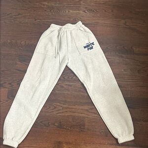 Women’s White Fox sweatpants